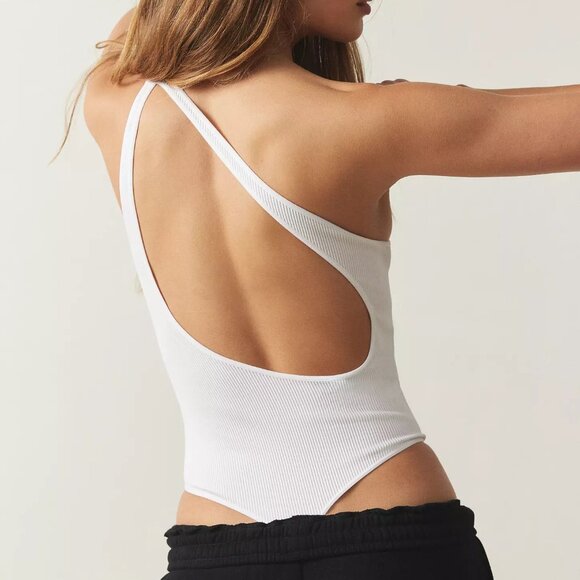 Urban Outfitters Out From Under Aminah One-Shoulder Bodysuit Ribbed XS/S & M/L - Picture 2 of 8
